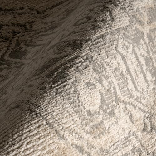 Tapete nuLOOM Medallion Beige y Gris 8x10 pies miniatura 7