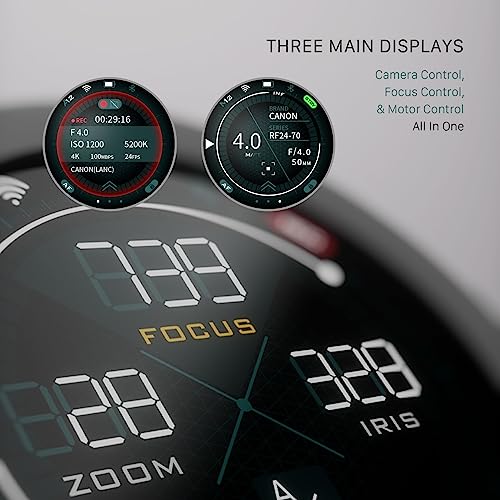 Image of Tilta Nucleus Nano II Wireless Lens Control System | Wireless Zoom, Focus, Aperture Control | Follow Focus | Accurate Pulling | Touch Screen | WLC-T05-HWC (Hand Wheel Control)