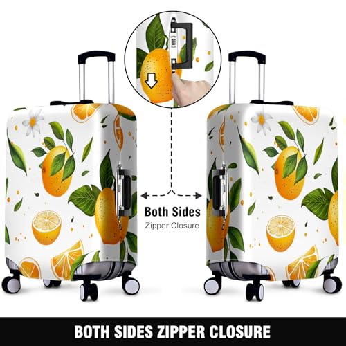 Lemon Orange Luggage Cover Suitcase Protector Travel Luggage Cover Carry on Luggage Cover Washable Baggage Covers for Suitcase Fit 30-32 Inch Luggage2