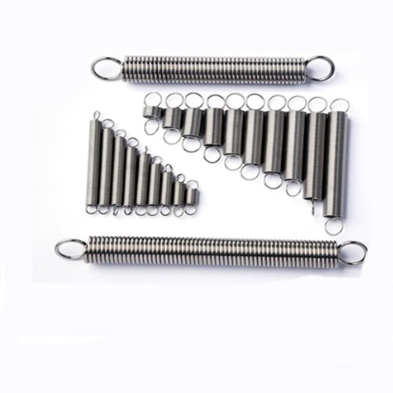 10PCS 0.3mm Extension Spring OD 2mm 3mm 4mm Stainless Steel Tension Spring with A Hook Length 10mm to 60mm(30mm,2MM_0.3MM)