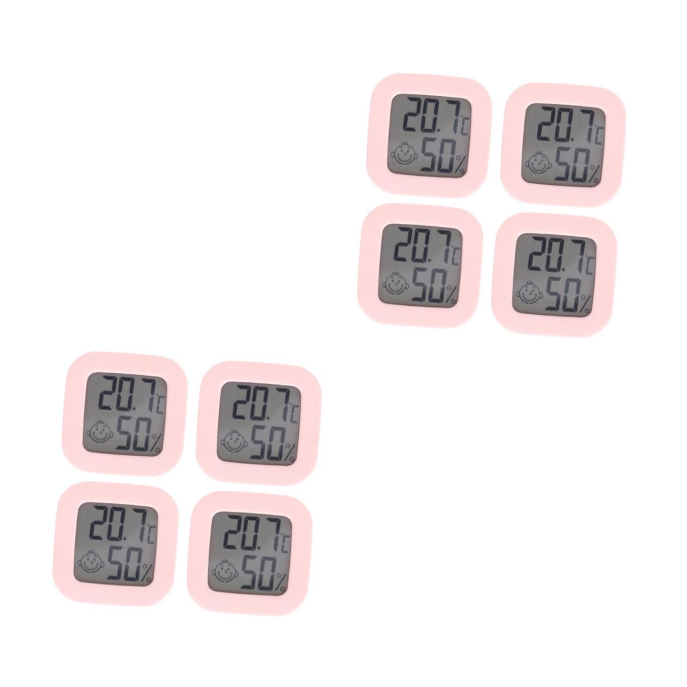 Toddmomy 8pezzi Igrometro Per Termometro Per Misurare Umidità e Display Led Facile Colori Casual Per e Dei