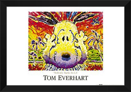Amazon.com: Tom Everhart Framed Art Print 40x28 Nobody Barks in
