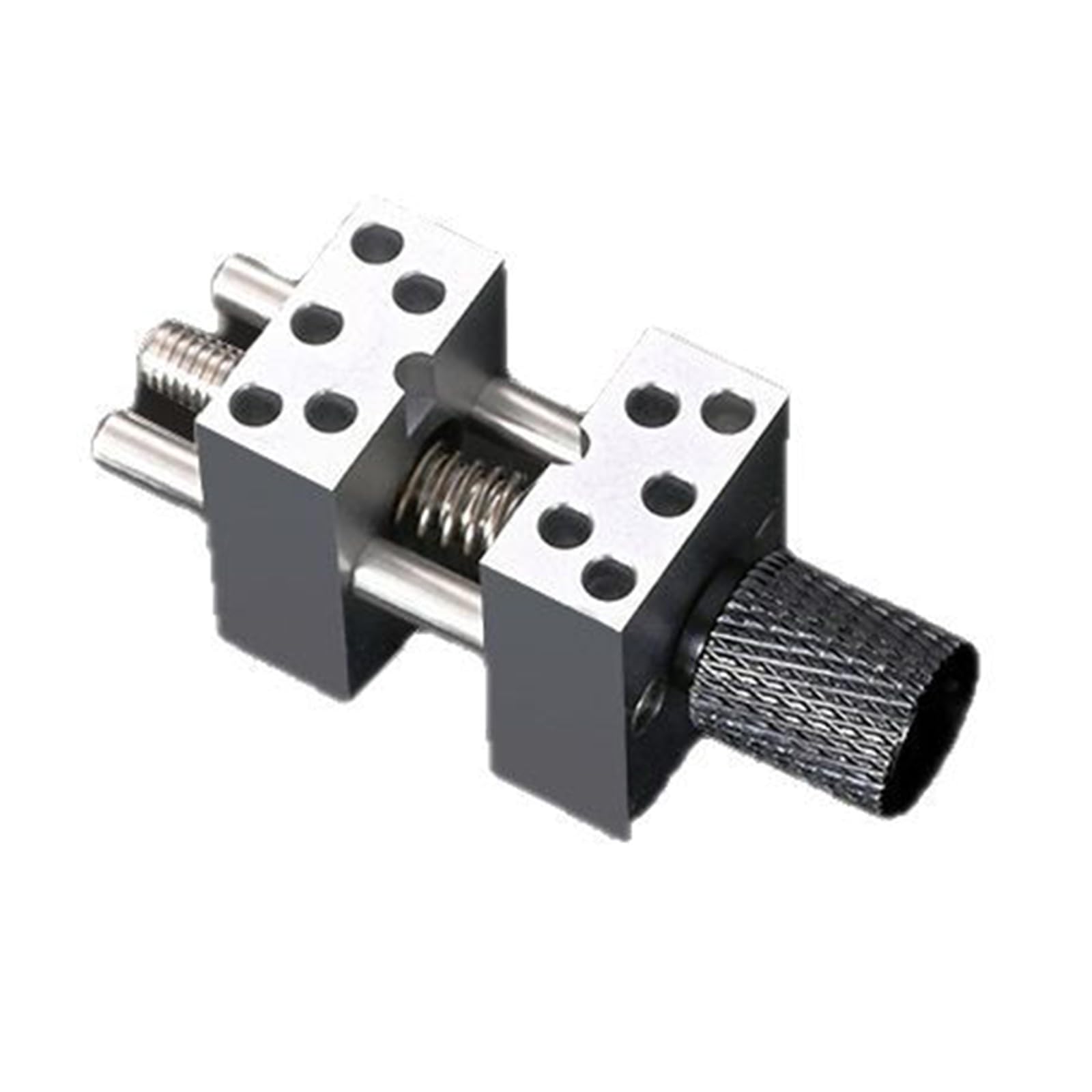 Pffiocix Black Vise Clamp For Enthusiasts And Engineers With Adjustable Width Drill Machine Vice For Flexible Installation Modeling Clamps