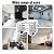 Wall Mounted Attic Ladder, Indoor Attic Stairs Pull Down System, Metal Telescoping Step Ladders, Telescopic attic Ladder, Loft Extension Steps Staircase for Garage