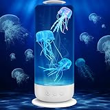 Valentine Day Decor Jellyfish Lava lamp, Jellyfish Aquarium Lava Lamps Valentine Gifts for Adults Ki