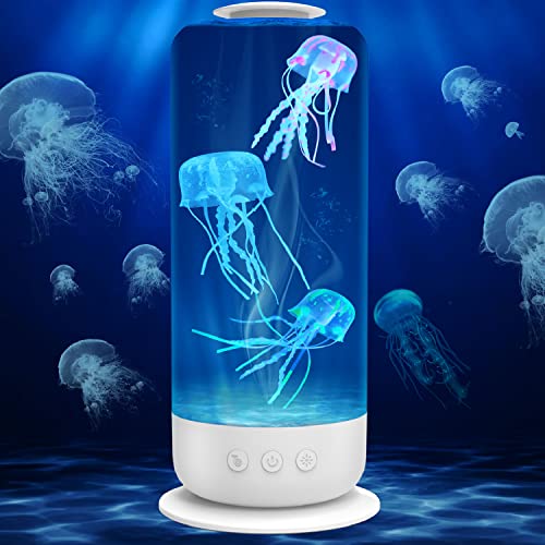 Valentine Day Decor Jellyfish Lava Lamp, Jellyfish Aquarium Lava Lamps Valentine Gifts For Adults Kids, 7 Colors Changing Lights Xmas Decor For Holiday, Birthday, Mood Lamp For Home, Office, Table #TOP2