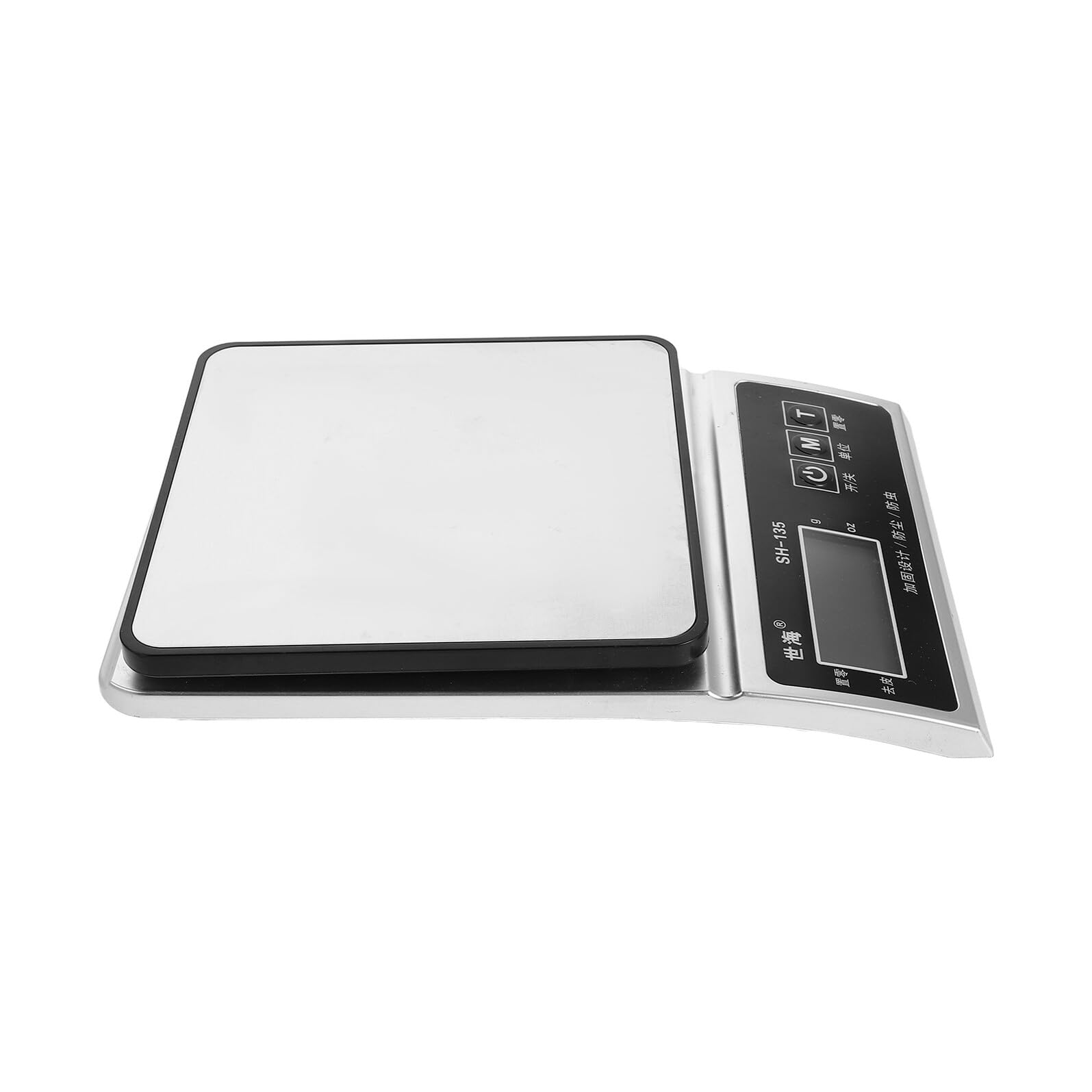 SHINEOFI Báscula de Cocina Digital de Alta Precisión 3 Kg Superficie de Acero Inoxidable Mini Báscula Electrónica Portátil para Hornear y Pesar Alimentos sin Batería Modelo 400A