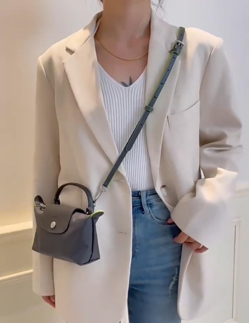 Sostituzione Cinghie Borsa, Borsa in Pelle Crossbody Tracolla Regolabile per Longchamp Borsa Donne