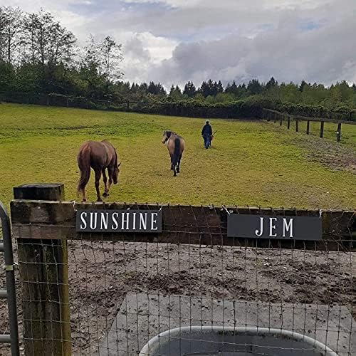 Miniatura 9 de Letrero de metal personalizado en blanco y negro