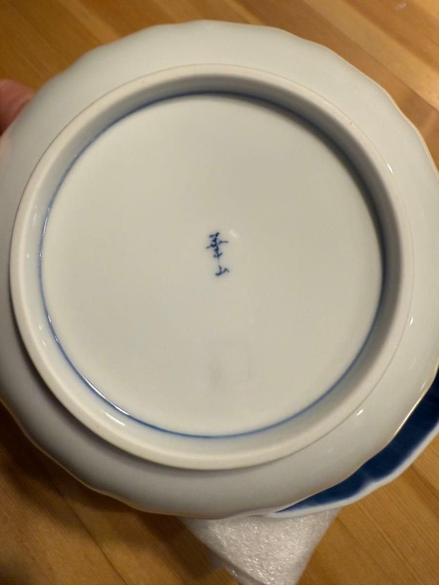 12. 深川製 双鶴 銘々皿 金彩 銀彩 金縁 宮内庁御用達 深川製磁深川