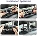 TOOVREN Upgraded 2 Pack Car Headrest Hidden Hook 2 in 1 Car Seat Hooks with Phone Holder for Purse, Backpacks,Toys,and Even Bottle Storage Organizer (Silver)