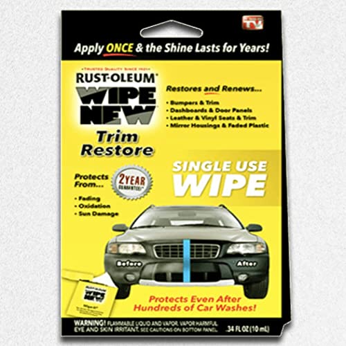 Wipe New Trim Restorer Single Use Interior And Exterior 0.34 fl.oz