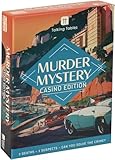 Talking Tables Murder Mystery at The Casino Game for Adults, Players 1+, 3 Murder Mystery Case File, Fun After Dinner Party, Edades 16+