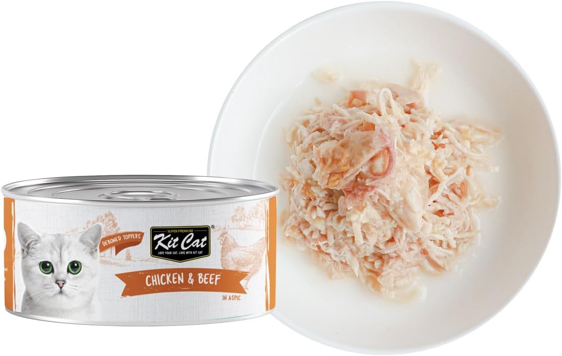 Deboned Chicken & Beef Toppers Canned Cat Food 80g