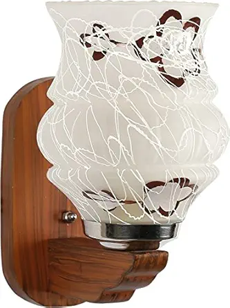 RK Lighting House Wooden Wall Hanging Lamp for Bedroom, Home Decoration (White)-Electric