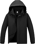 Veste de pluie imperméable pour hommes avec poche à capuche et à glissière en plein air léger pour les voyages de randonnée