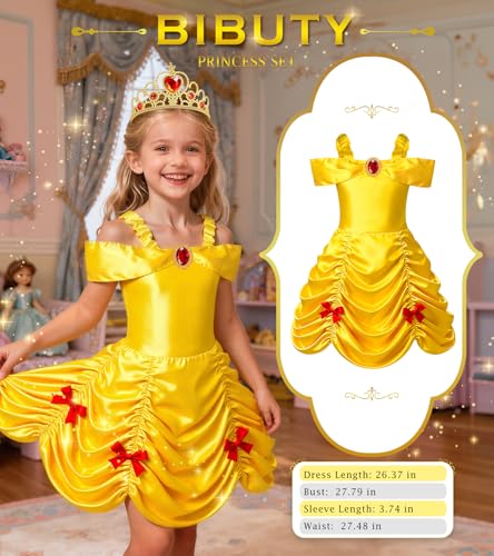 Disfraz de princesa para niñas de 3 a 6 años miniatura 4
