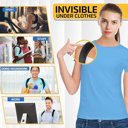 VILAMED Posture Corrector SIZE M Posture Corrector Women Men, Comfortable Upper Back Brace posture corrector, Adjustable Posture Straightener, Support for Shoulder and Back - Image 8