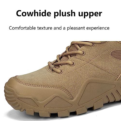 Kervaky Men's Work & Safety Military Tactical Combat Boot Desert Hiking Leather Lightweight Outdoor3