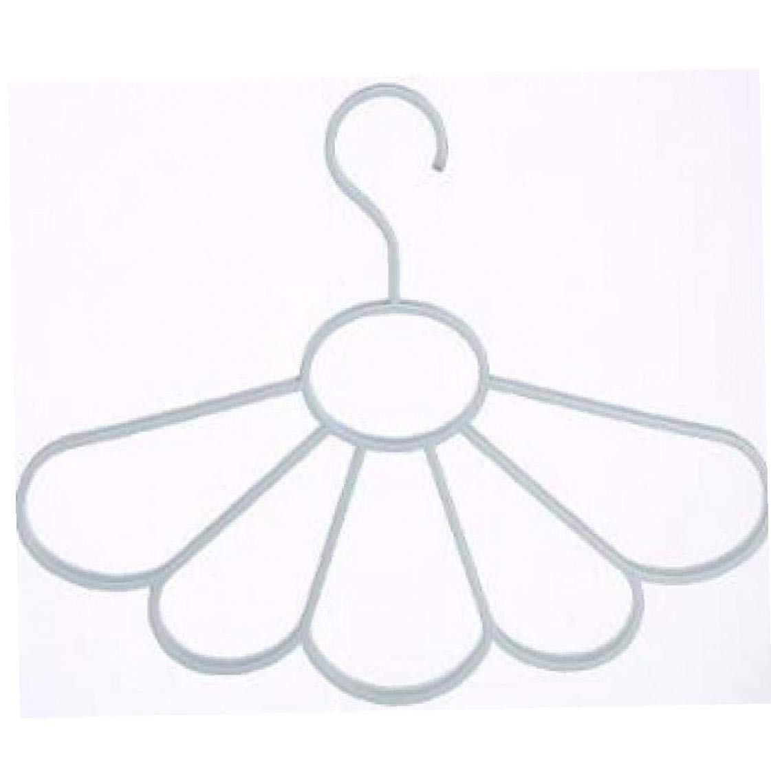 BYFRI 1pc Tie Hange Fan Scarf Hanger Frame Petal Tie Belt Tie Storage Rack Holes Holder Closet Organizer Random Color