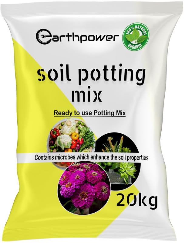 EarthPower Soil for Plants Potting Soil Mix for Plants Garden Soil for