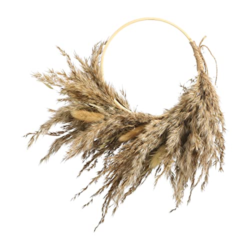 Marooma Natural Pampas Grass Wreath,Real Dried...