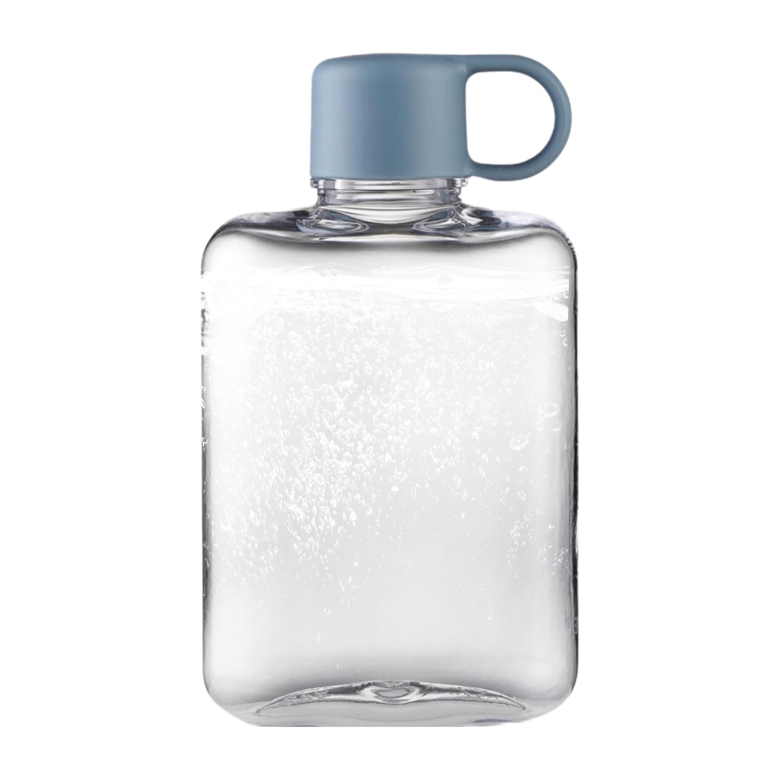 Portable Flat Water Bottle - Tritan Portable Square Shape | Slim Travel Water Bottle with Sipping Leakproof, Reusable for Outdoor Exercise Sports and Pocket Storage