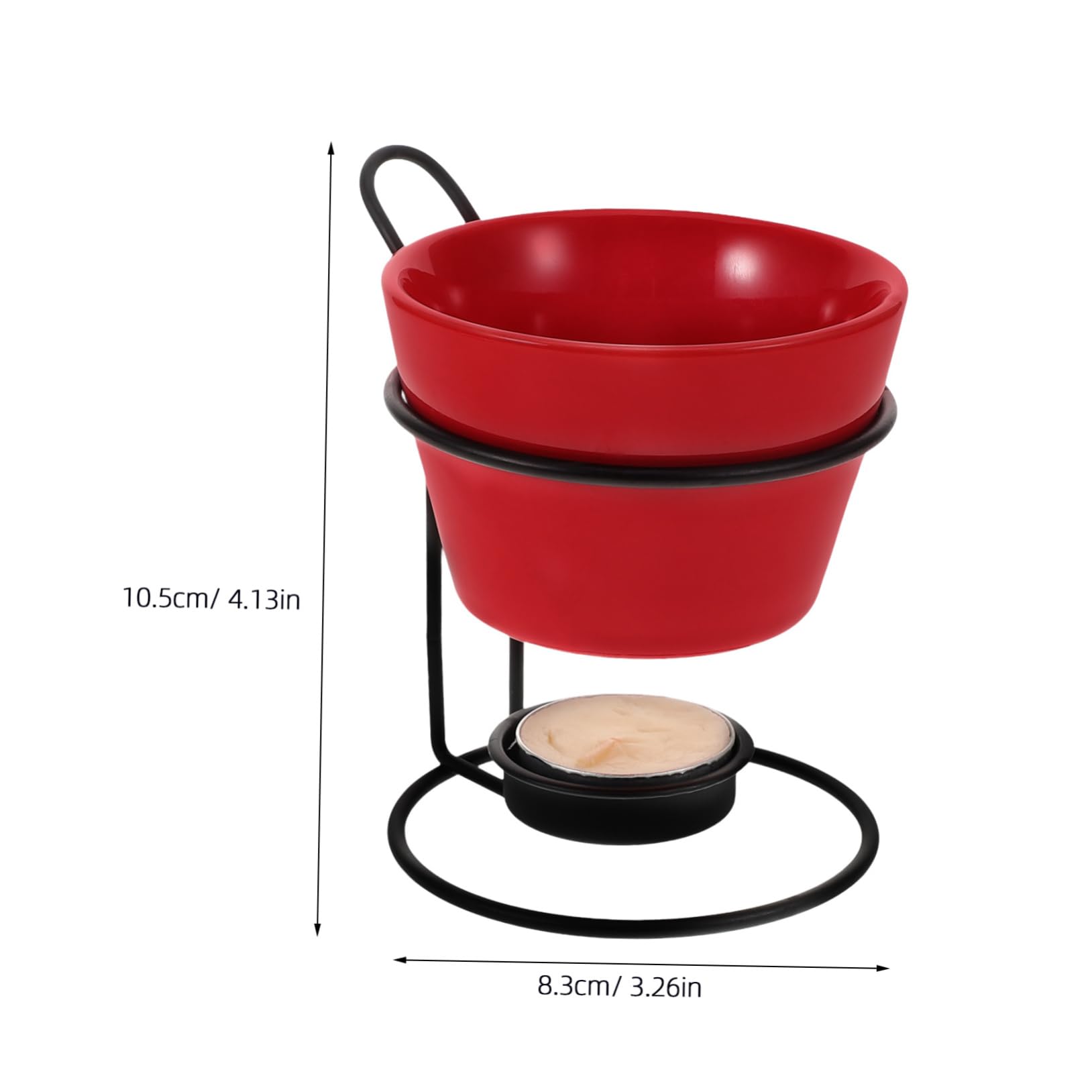 OFFSCH 2sets Ceramic Butter Warmers Rack Chocolate and Cheese Melting Pot for Kitchen for Seafood and Cooking Removable for Easy Cleaning