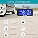 CACAGOO Wireless TPMS Tire Pressure Monitoring System with 4pcs External Sensors (0-8.0 Bar/ 0-116 Psi), Temperature and Pressure LCD Display, Real-time Alarm Function