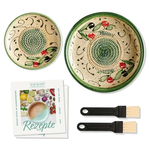 evergrate Geniales Duo: Tellerreibe + Dipschale Motiv Duna mit 2...