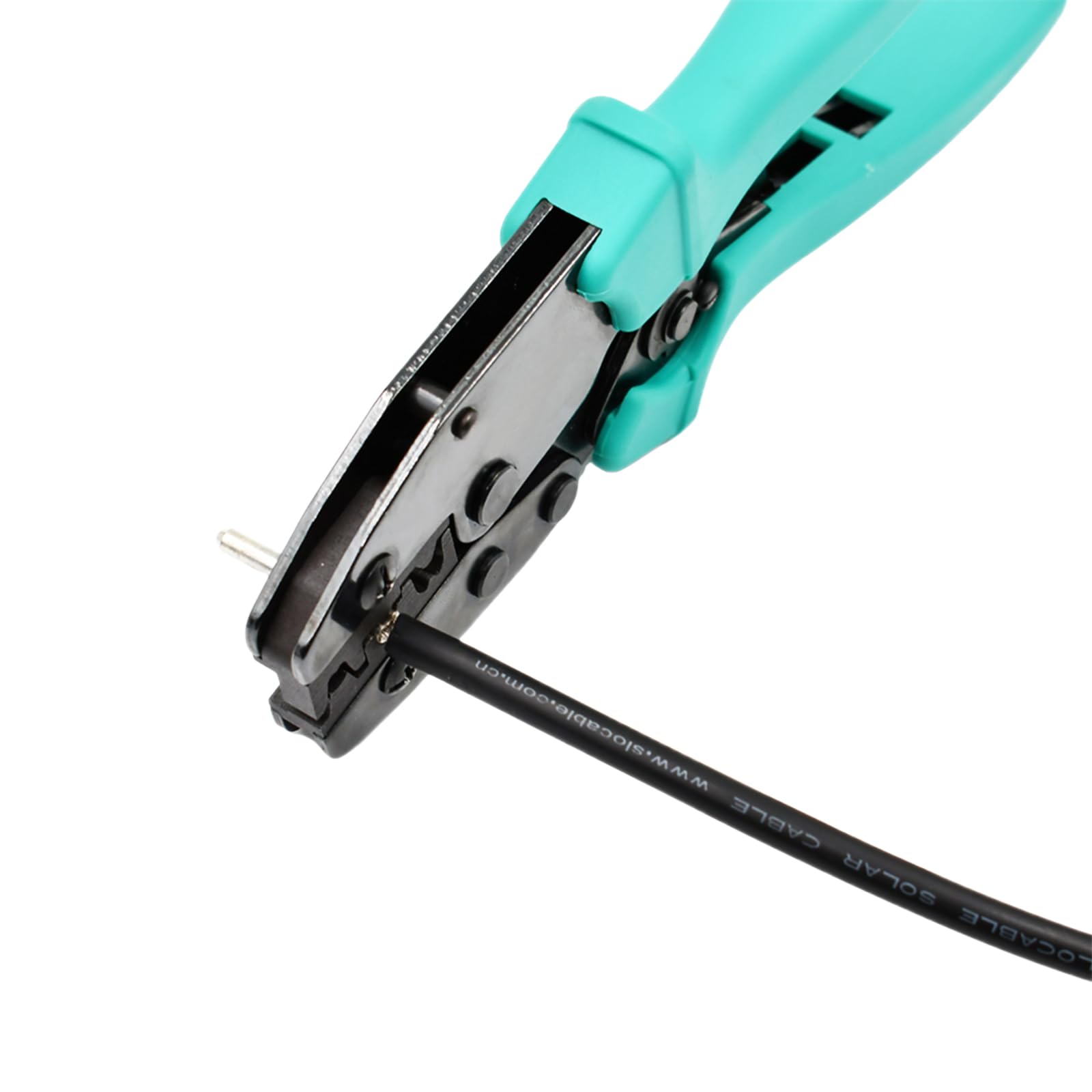 Trisinger Pince à Sertir Solaire Pour Câble De Panneau Solaire AWG14/12/10/8, Outil De Coupe Pour Connecteurs De Fils Solaires De 2,5/4/6/10 Mm², Installation De Panneau Solaire (vert