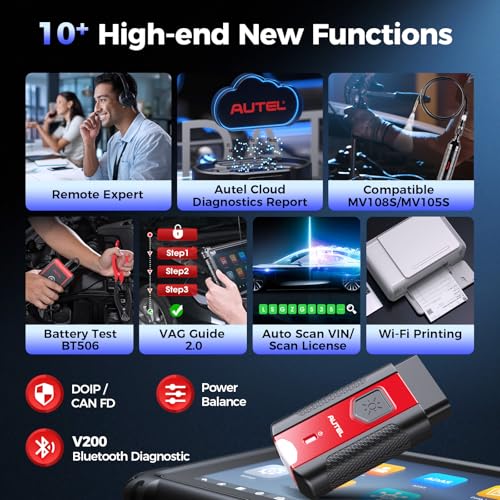 Autel MaxiSYS MS906 PRO Scanner, 2026 MS906PRO Same as MS906MAX, V2.0 Upgraded of MS908S Elite 2 MS906BT MP900BT, DoIP CAN FD, 36+ Service, Bidirectional 3000+ Active Test, VAG Guided - Image 8