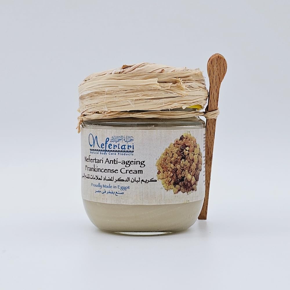 Nefertari Natural Body Care - Crema de incienso muy suave, suavizante, extremadamente las cremas sedosas más ricas de la historia (peso neto = 3.38 oz / 3.4 fl oz)