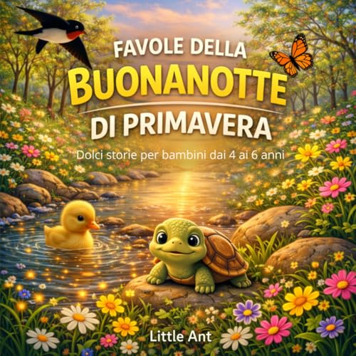 Favole della Buonanotte di Primavera per bambini 4 5 6 anni: Storie illustrate a colori per dormire sereni e creare una routine serale