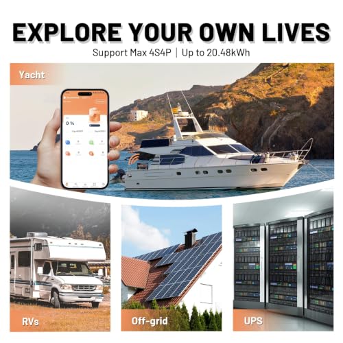Image of 3 Pack 12V 100Ah LiFePO4 Lithium Battery with Bluetooth (Group 24), 15000+ Deep Cycles Battery, Built-in 100A BMS & Low-Temp Protection, Max. 1280 Energy for RV /Boat /Off-Grid /Home Backup