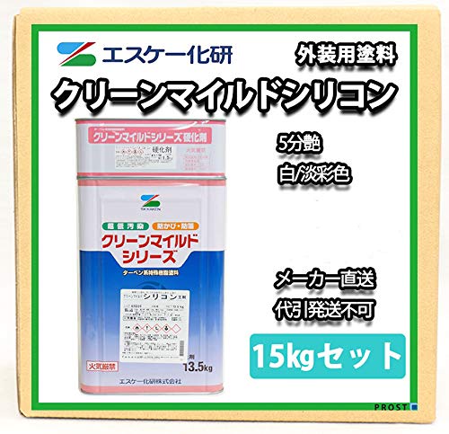 Amazon | クリーンマイルドシリコン 5分艶 15kgセット 淡彩色 HN Amazon | クリーンマイルドシリコン 5分艶 15kgセット 淡彩色 HN
