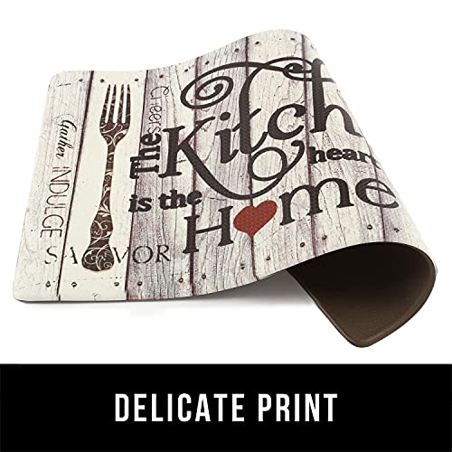 FRESHMINT Farmhouse Kitchen Mats Sets 2 Piece Cushioned Anti-Fatigue Comfort Mat for Home & Office Ergonomically Engineered Memory Foam Kitchen Rug Waterproof Non-Skid, 30" by 17" + 47" by 17",Home - Image 7