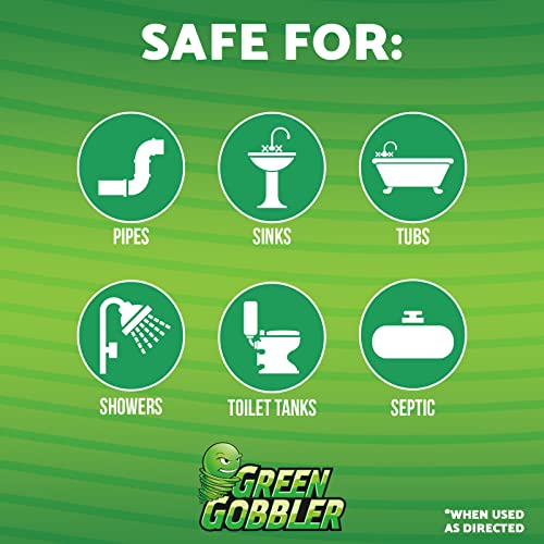 image for Green Gobbler Lemon Scent BIO-Flow Drain Strips | Drain Cleaner & Deod