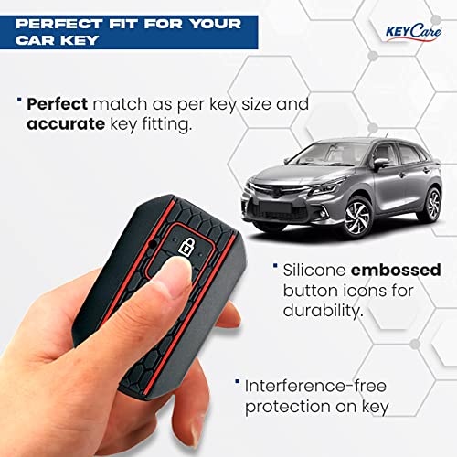 Image of Keycare Camouflage Silicone Key Cover fit Compatible for Glanza Smart Key (Camouflage Green)