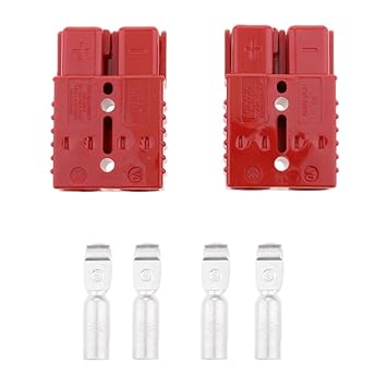 JAZZY PEARLS 1 Pair Electric Cable 600V 175A Connect Plugs for Wire Winch ATV UTV Quad