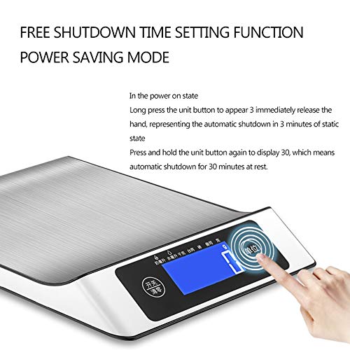 High Precision Kitchen Scale Electronic Baking Platform 5kg Weighing Food Scale(One Color-15KG/1G (One Color 15KG/1G)