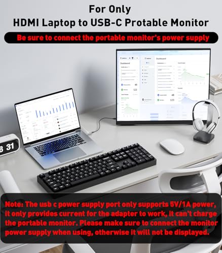 Adaptador UANTIN HDMI a USB C 4K@60Hz Unidireccional miniatura 5