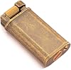 Vintage Kerosene Flint Lighter, Brass Old Style, Candle Lighter Bronze
