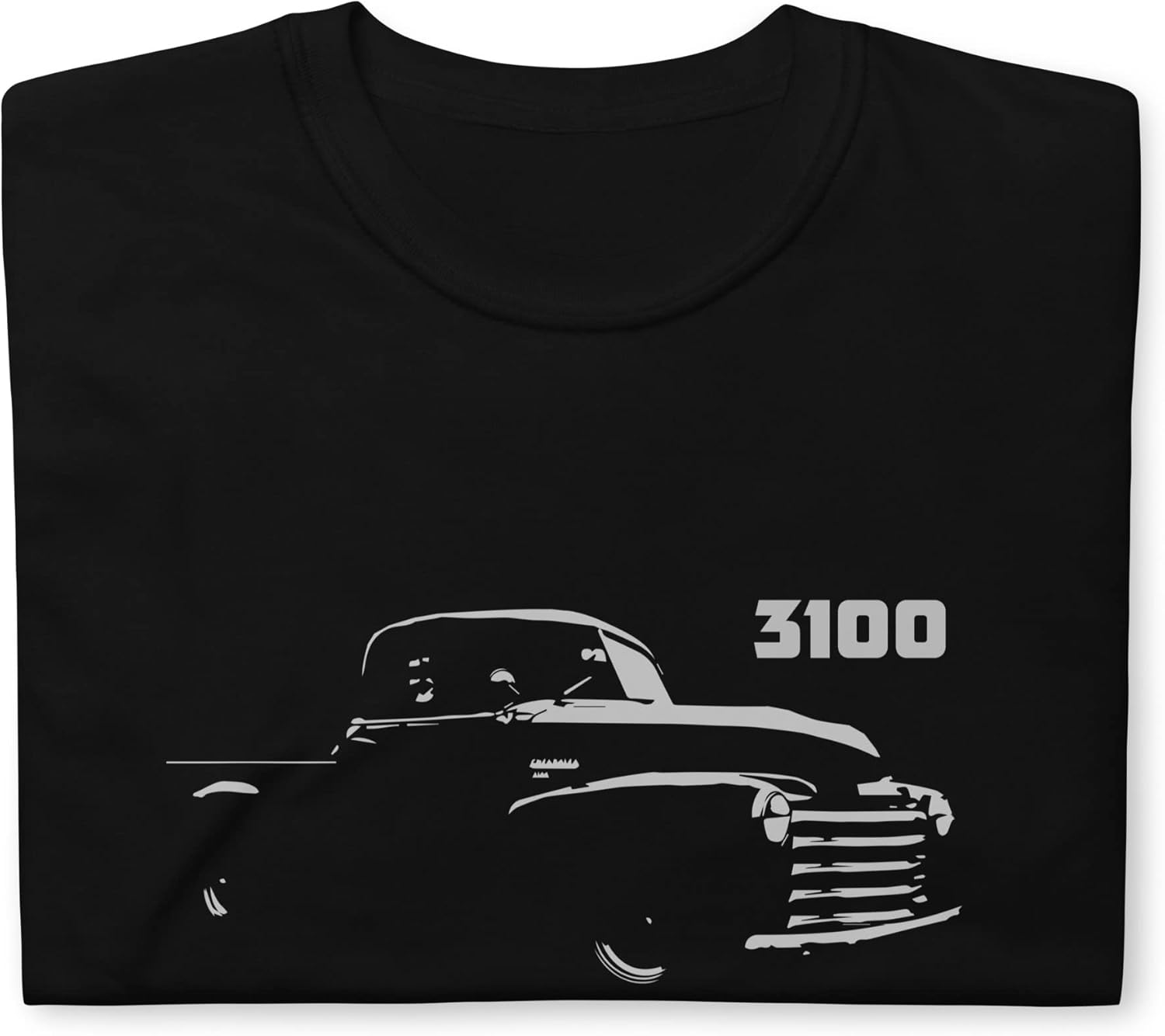 Chevy 3100 Antique 1950's Pickup Truck Graphic T-Shirt | Car Enthusiast Gift Black