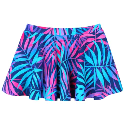 Image of Girls Rash Guard 2 Pieces Bathing Suit UPF50+ Swimsuit with Swimming Skirt Swimwear 2-14Y