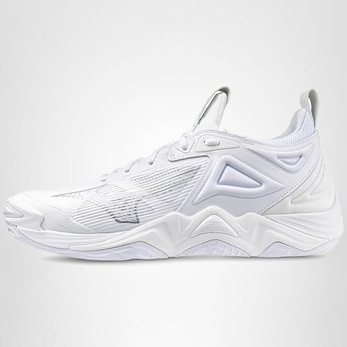 Mizuno Wave Momentum 3 Women's Volleyball Shoe | Womens Volleyball Footwear | White-Silver | US Womens 9.5