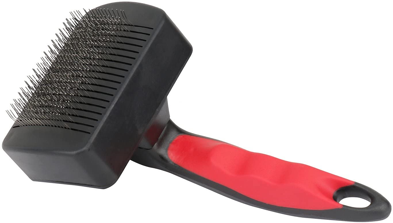 Petlicious & More Self Cleaning Auto Sleeker Comb for Small Dogs & Puppies Pet Comb Autosleeker (Color - Red & Black, Pack of One) (B0937D782D) Amazon Price History, Amazon Price Tracker