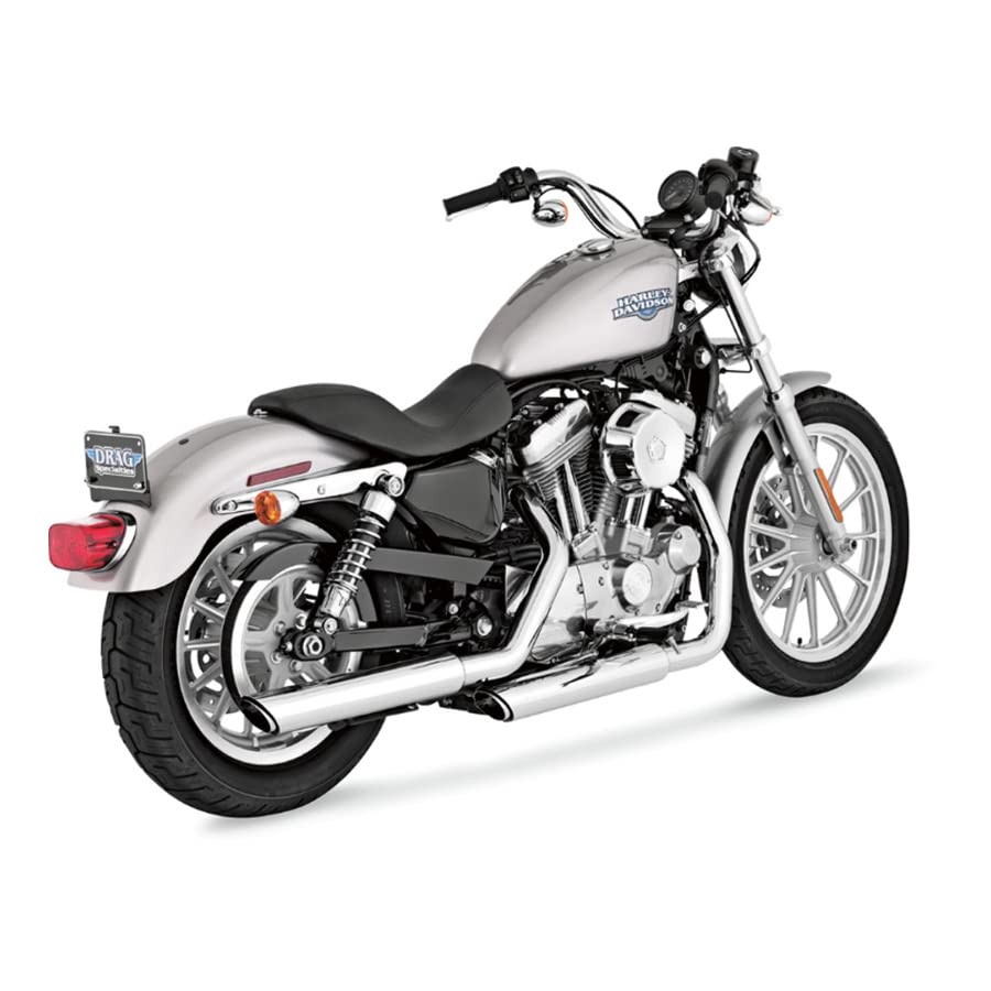 Vance & Hines 16839 Round 3 Twin Slash à enfiler de silencieux pour Harley 2004–2013