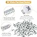 RV Screws White Pan Head Screw 8 x 1/2 for RV Interior and Exterior, Enclosed Trailer Self-Tapping Sheet Metal Screws - 200 Pcs