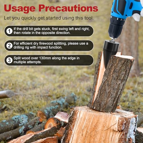 APIOLO Wood Splitter Drill Bit Set